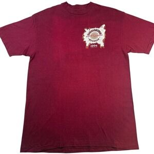 Vintage Harley-Davidson Sturgis 1994 Graphic T-Shirt – Burgundy, Size L, Hanes B